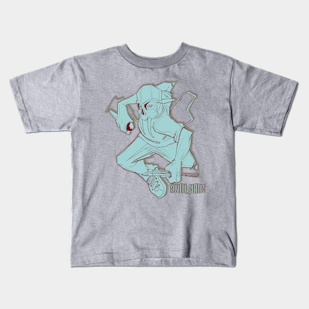 Dygital Yeti Kids T-Shirt by Yeti Slang 